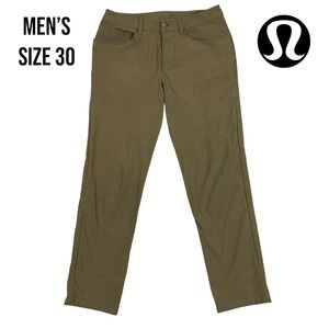 Lululemon ABC Pants Slim‎ Fit Men's Size 30 Khaki Stretch Casual Chino Pants